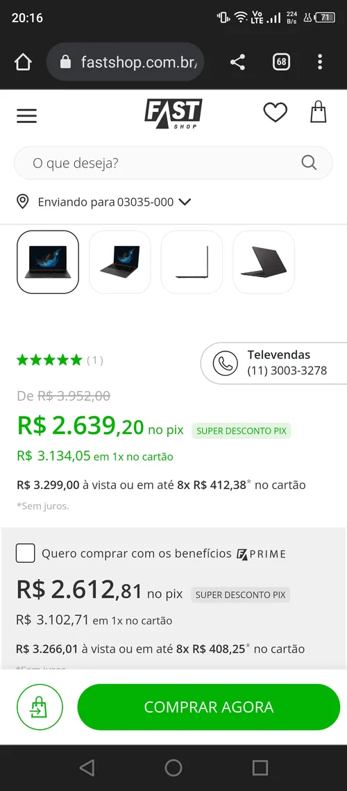 Imagem na descrição da promoção