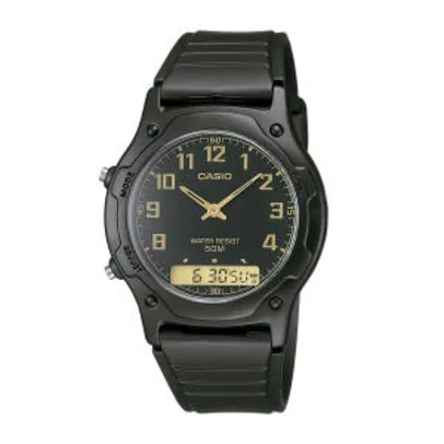 Relógio Unissex Anadigi Casio AW-49H-1BVDF - Preto | R$ 117
