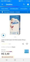 [APP+OURO+MAGALUPAY: R$2.40] Leite condensado Moça semidesnatado