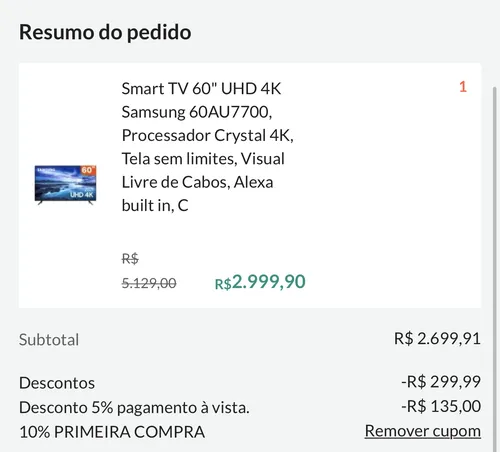 Imagem na descrição da promoção