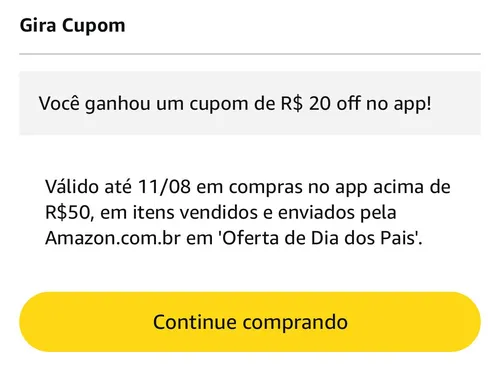 Imagem na descrição da promoção