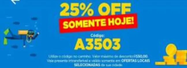 [Fortaleza] 25% OFF em compras no Peixe Urbano