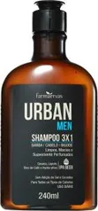 [PRIME] Shampoo Urban Men IPA 3X1, Urban, Incolor, 240 Ml R$ 17