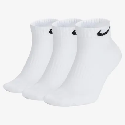 KIt de Meias Cano Curto Nike Everyday Lightweight - Masculina - 3 Pares