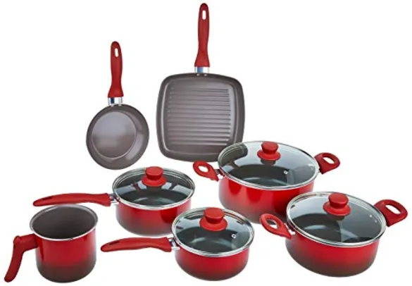 [PRIME] Conjunto Panelas Ceramic Brinox Life Smart Vermelho