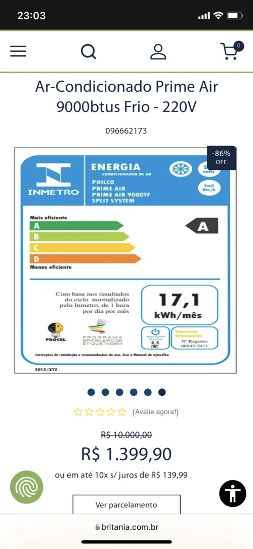 Imagem na descrição da promoção