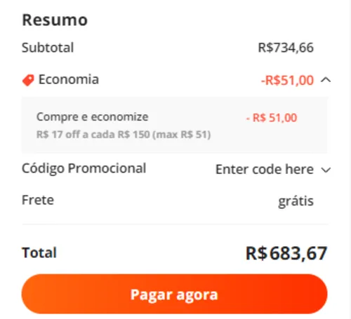 Imagem na descrição da promoção