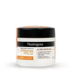 [REC] Neutrogena Hidratante Facial Antissinais Face Care Intensive FPS 22, 100g