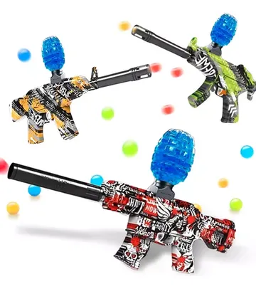 Uzi Toy Arma Elétrica Bolinhas De Gel Crianças E Adultos