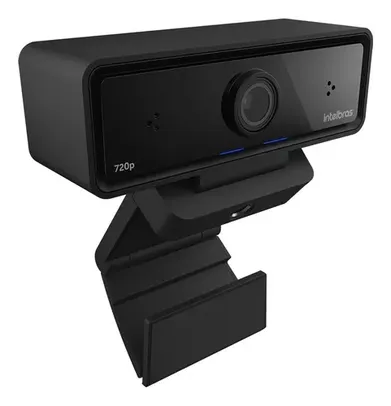 Webcam Intelbras Vídeo Conferência Cam-720p Usb E Microfone