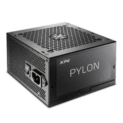 Fonte XPG Pylon, 650W, 80 Plus Bronze - PYLON650B-BKCBR | R$400