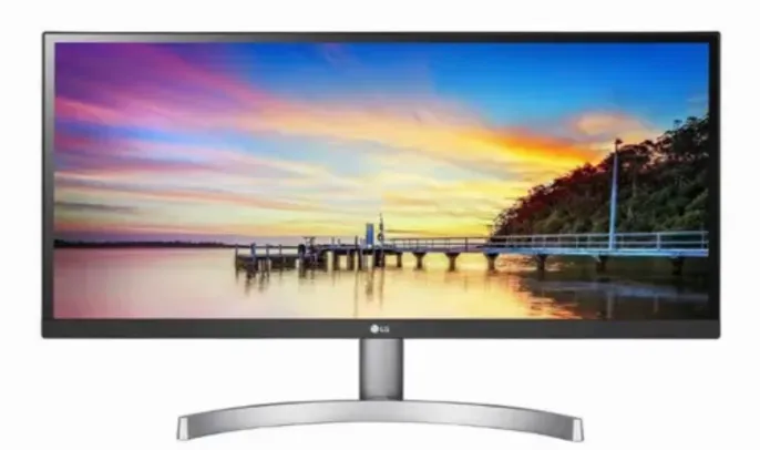 Monitor UltraWide LG 29” IPS 29WK600 Full HD, Som Integrado, sRGB 99%, HDR, HDMI, DisplayPort - Branco