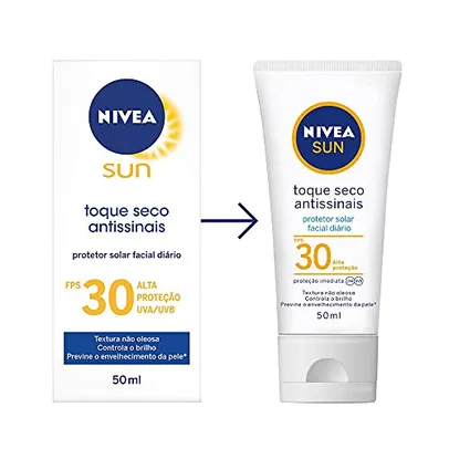 Protetor Solar Sun Facial Seco Fps30 50ml, Nivea