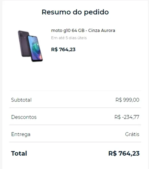 Imagem na descrição da promoção