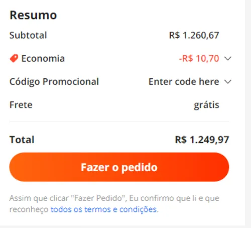 Imagem na descrição da promoção