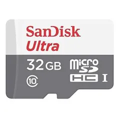 [amazon brasil] Cartão Micro SDHC Ultra UHS-I Classe 10 SanDisk 32GB 48mb/s