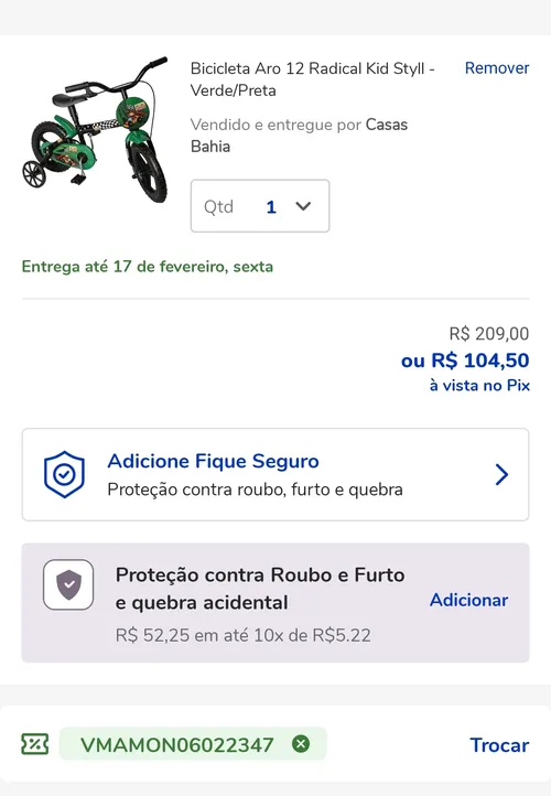 Imagem na descrição da promoção