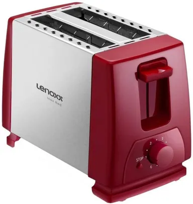 Torradeira Ptr203 Inox Red Fast Vermelha/Inox - Lenoxx