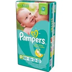 [Shoptime] Fraldas Descartáveis Pampers Total Confort Tam.P (50 unidades) - R$29