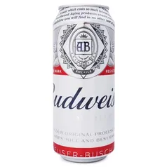  (App R$ 3,08 AME) Cerveja Budweiser Lager Lata 473 Ml