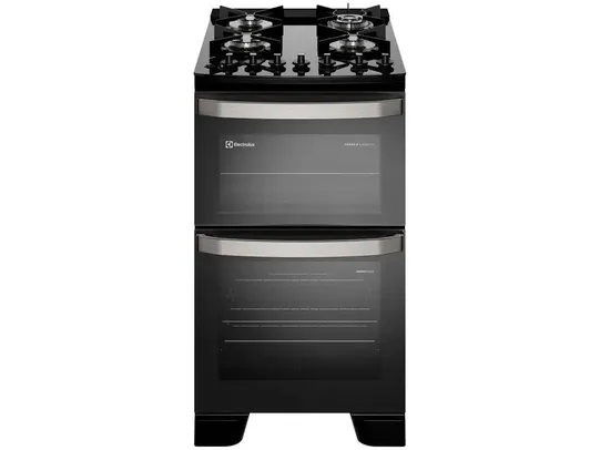 [Magalu] Fogão 4 Bocas Electrolux Mesa de Vidro Preto com -