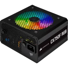 Fonte Corsair CX750F, RGB, 750W, 80 Plus Bronze, CP-9020218-NA