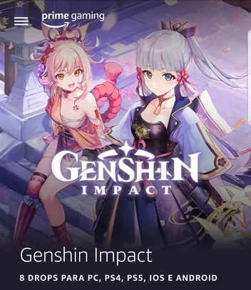 [Prime Gaming] 60 GEMAS GENSHIN IMPACT