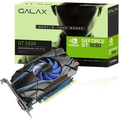 Placa De Vídeo Vga Galax Nvidia Geforce Gt 1030 2Gb Gddr5 64Bits - 30N