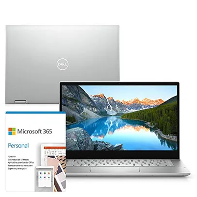 Kit Notebook 2 em 1 Dell Inspiron 5406-OS20SF 14" Touch Full HD 11ªG Intel Core i5 8GB 256GB SSD Win11 Microsoft 365