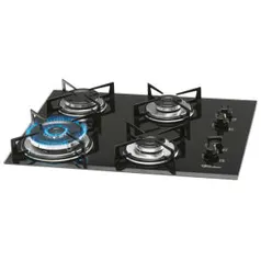 [PayPal] Cooktop 4 Bocas Fischer Tripla Chama Vidro Preto Bivolt 9788 - R$450