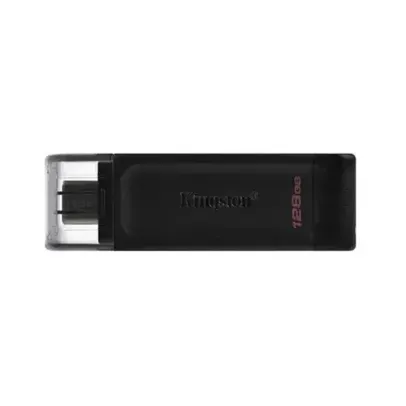 Pen Drive Kingston 128GB, DataTraveler 70 USB-C 3.2 Gen 1, Preto - DT70/128GB