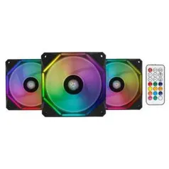 Kit Ventoinhas Pichau Gaming Wave RGB 3x120mm + Controladora, PGW120-RGB-KIT