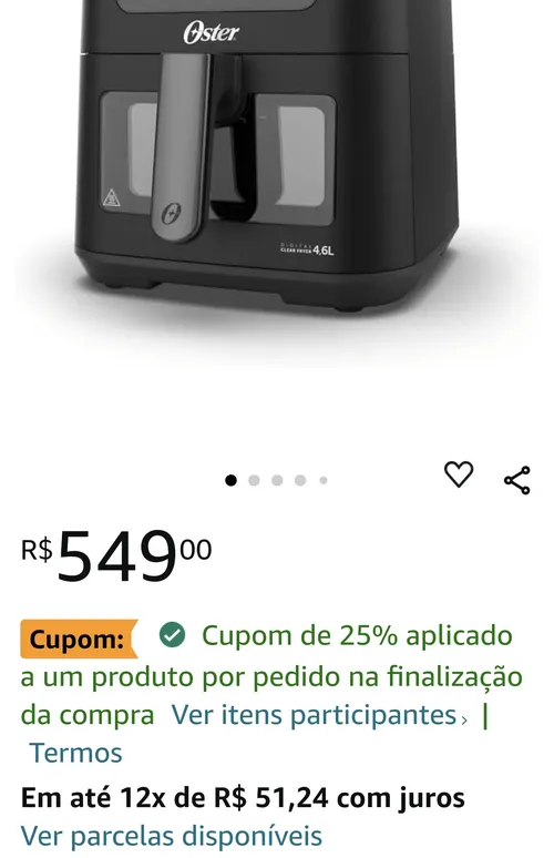 Imagem na descrição da promoção