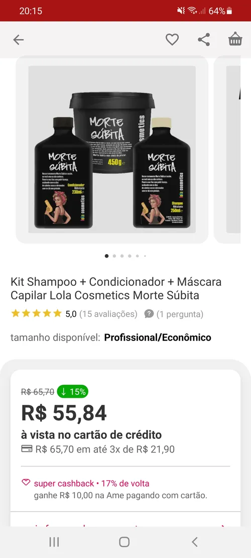 Imagem na descrição da promoção