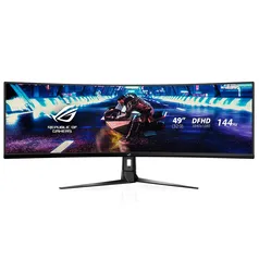 [PRIME R$5140] Monitor Gamer Asus ROG Swift 49' LED, Ultra Wide, 144 Hz, DFHD, FreeSync Premium, HDR 10, 100% sRGB, HDMI/DisplayPort, Som - XG49VQ