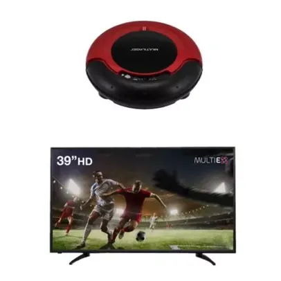 [AME] Combo Casa - Tela 39” Multi Experience HD e Aspirador de Pó Robô Bivolt 30W - TL0511K