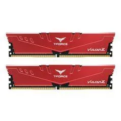 Memoria Team Group T-Force Vulcan Z 16GB (2x8) DDR4 2666MHz Vermelha - R$280