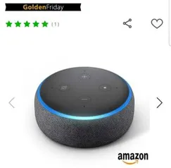 Speaker Amazon Echo Dot preto com Alexa | R$189