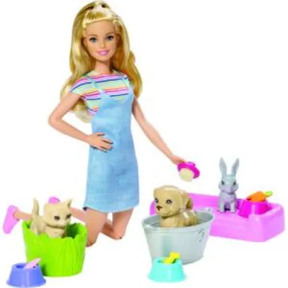 Barbie Banho de Cachorrinhos - Mattel R$80