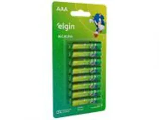 Pilha Alcalina AAA Blister Elgin 1,5V 16 Unidades