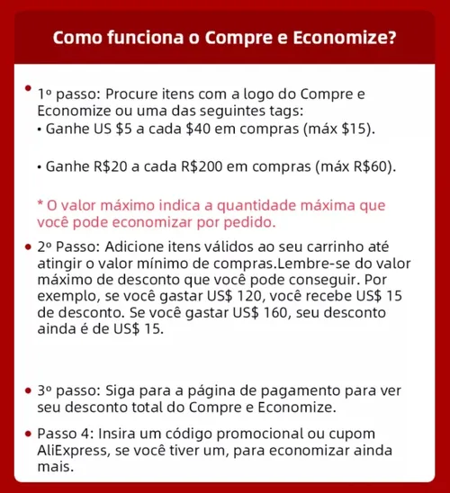 Imagem na descrição da promoção