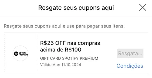 Imagem na descrição da promoção