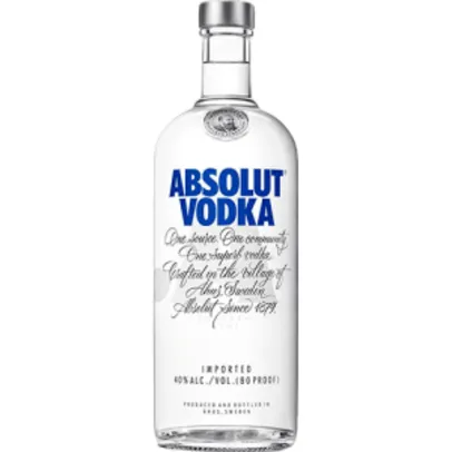 Vodka Absolut Original 1 Litro por R$ 80