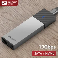 [Moedas/G Pay] Case for SSD M.2 NGFF NVMe USB 3.0 Sanzang