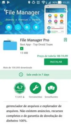 [Android] File Manager Pro Grátis