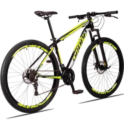 Bicicleta 29 KSW XLT 21V Câmbios Shimano Freio a Disco Quadro Alumínio MTB