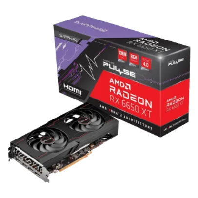 Placa de Vídeo Sapphire AMD Radeon RX 6650 XT PULSE, 8GB, GDDR6, FSR, Ray Tracing