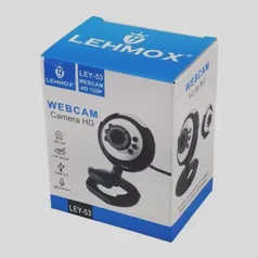 [AME R$ 21] - Webcam HD 720P USB 2.0 6 LEDs e Microfone Embutido - Lehmox