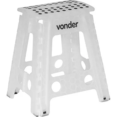 Vonder Banqueta Plástica Dobrável Branca Altura 450 Mm