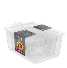 [PRIME] Conjunto de 3 Organizadores Plásticos, 600 ml, 1.5L e 4L | R$ 29